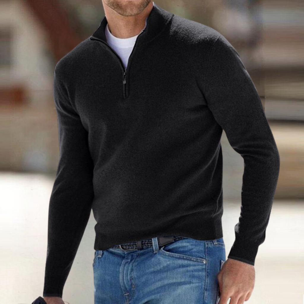 Herrenpullover mit Reißverschluss Arnaldo – Bild 2
