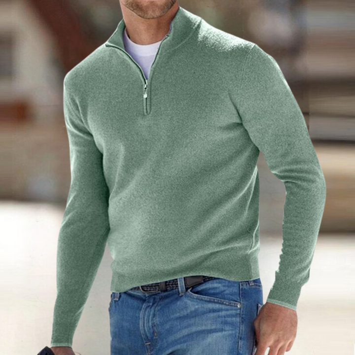 Herrenpullover mit Reißverschluss Arnaldo – Bild 5