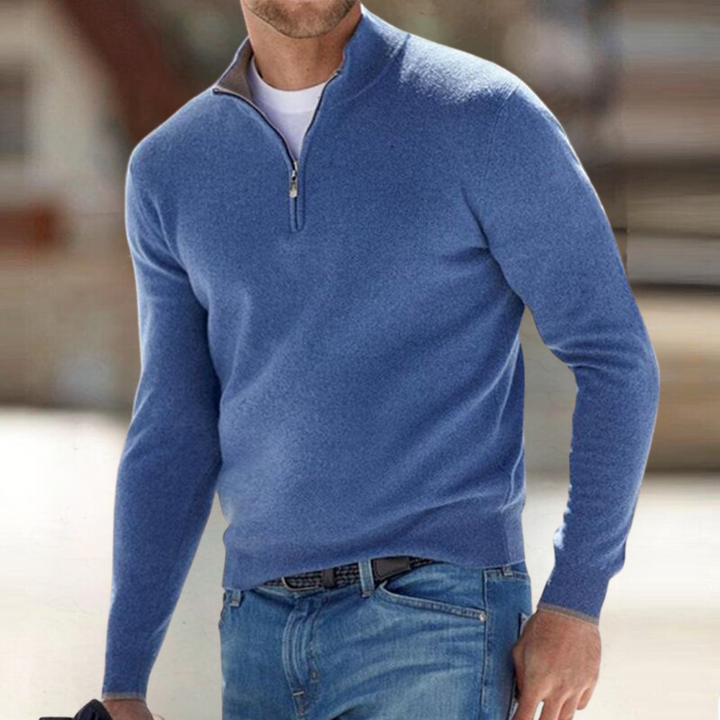 Herrenpullover mit Reißverschluss Arnaldo – Bild 4