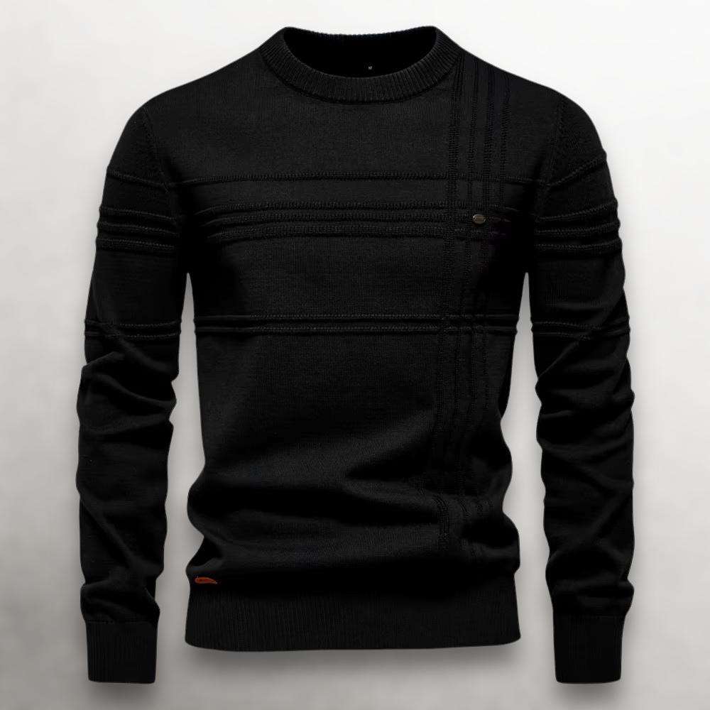 Herrenpullover Ton-in-Ton Teodoro – Bild 2