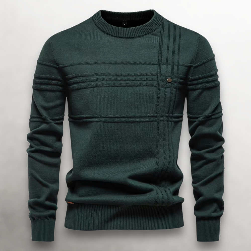 Herrenpullover Ton-in-Ton Teodoro – Bild 7