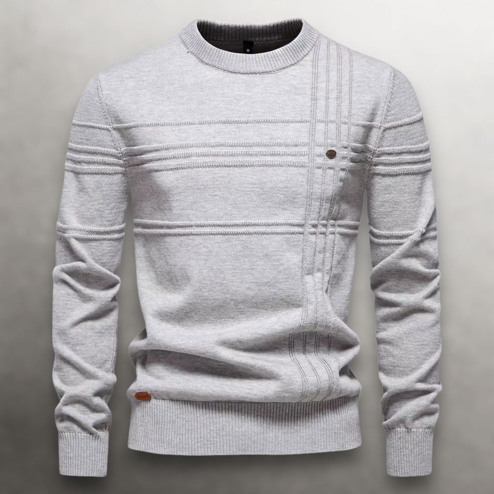 Herrenpullover Ton-in-Ton Teodoro – Bild 8