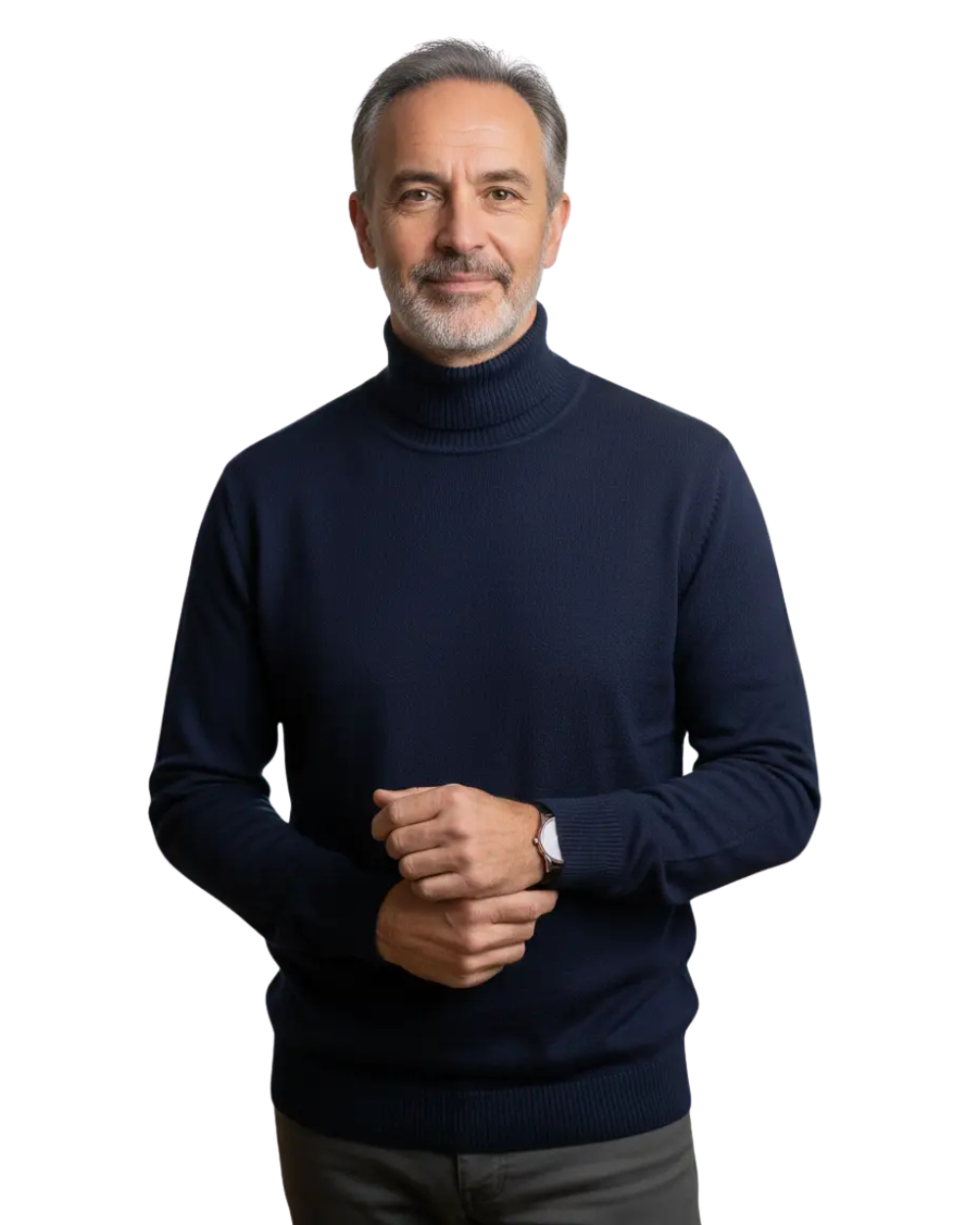 Feinstrick Rollkragenpullover für Herren Manfredi – Bild 8