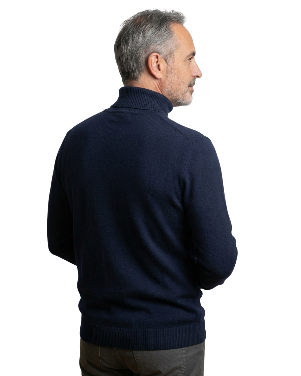 Feinstrick Rollkragenpullover für Herren Manfredi – Bild 9