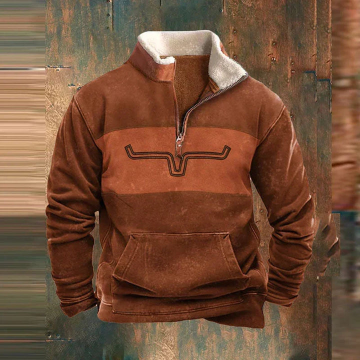 Herrenpullover mit Reißverschluss Vielseitig Doriano – Bild 4