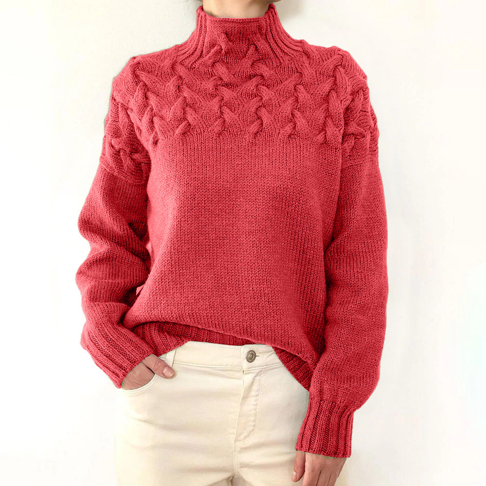 Warmer Rollkragenpullover Damen Elena – Bild 12