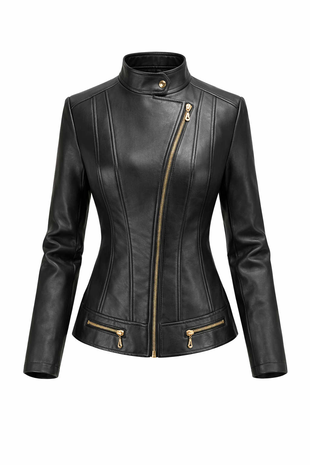 Gequiltete Lederjacke Damen Dream – Bild 12