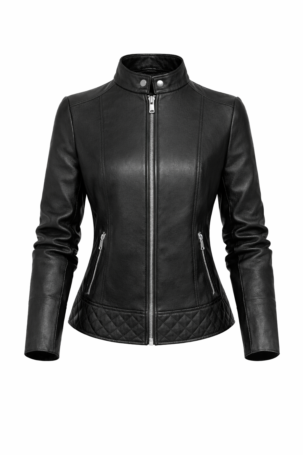 Steppjacke aus echtem Leder Damen Opulence – Bild 5