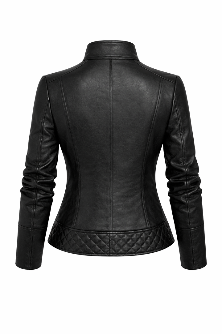 Steppjacke aus echtem Leder Damen Opulence – Bild 6