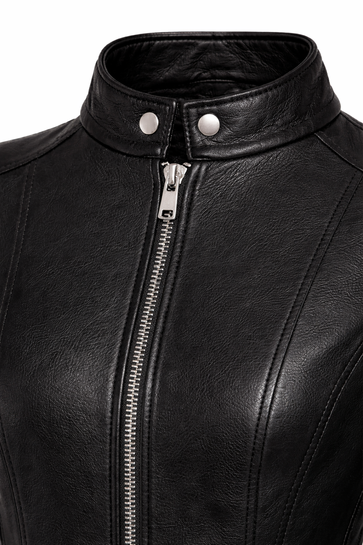 Steppjacke aus echtem Leder Damen Opulence – Bild 8