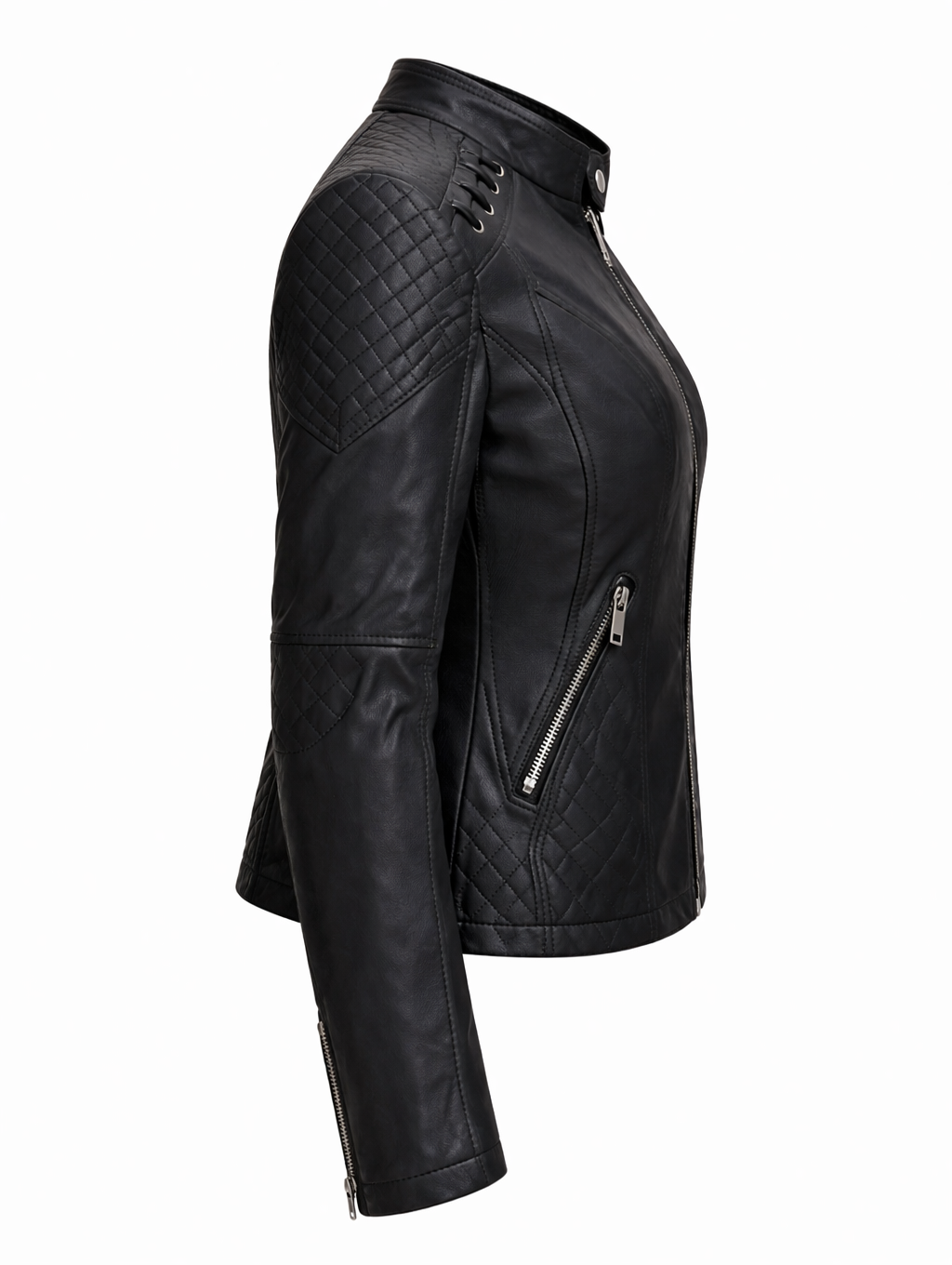 Steppjacke aus echtem Leder Damen Voug – Bild 15