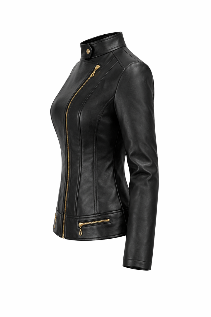 Gequiltete Lederjacke Damen Dream – Bild 14