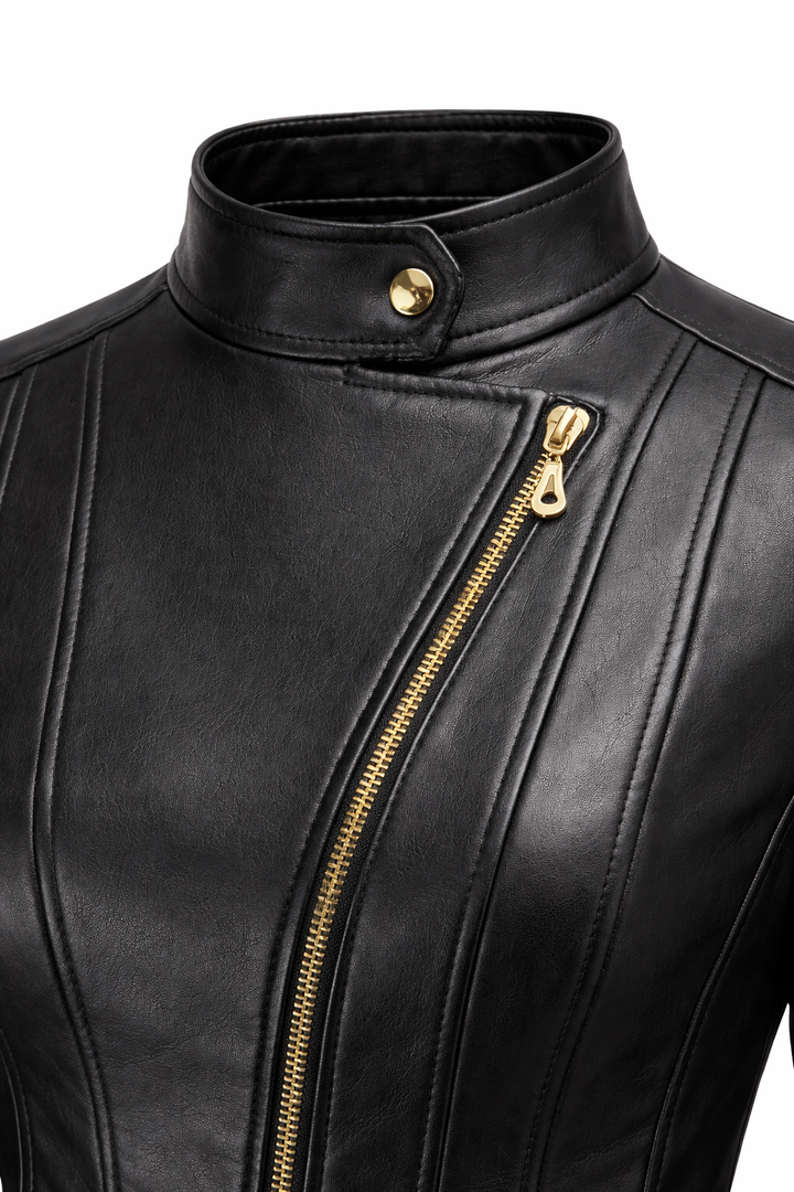 Gequiltete Lederjacke Damen Dream – Bild 15