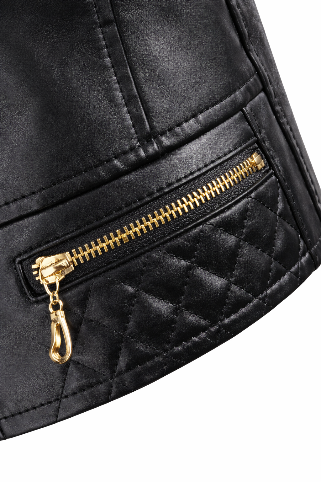 Gequiltete Lederjacke Damen Dream – Bild 16