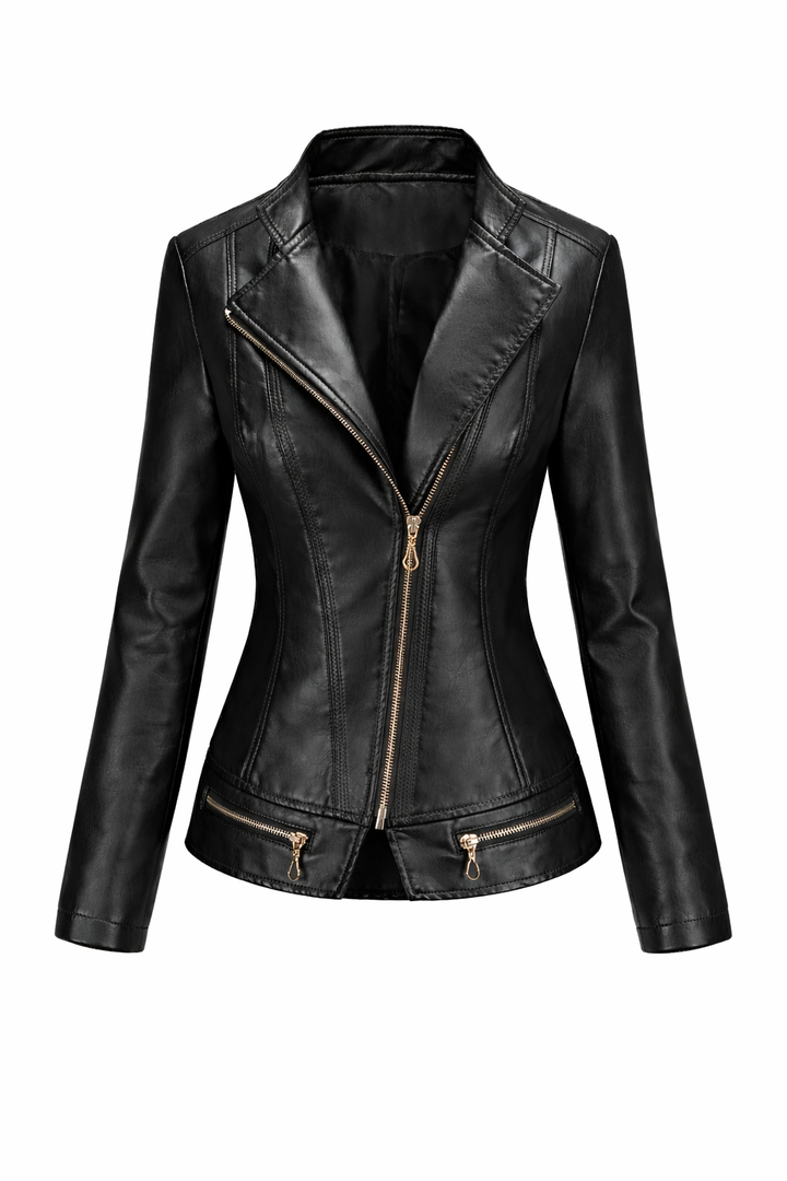 Gequiltete Lederjacke Damen Dream – Bild 11