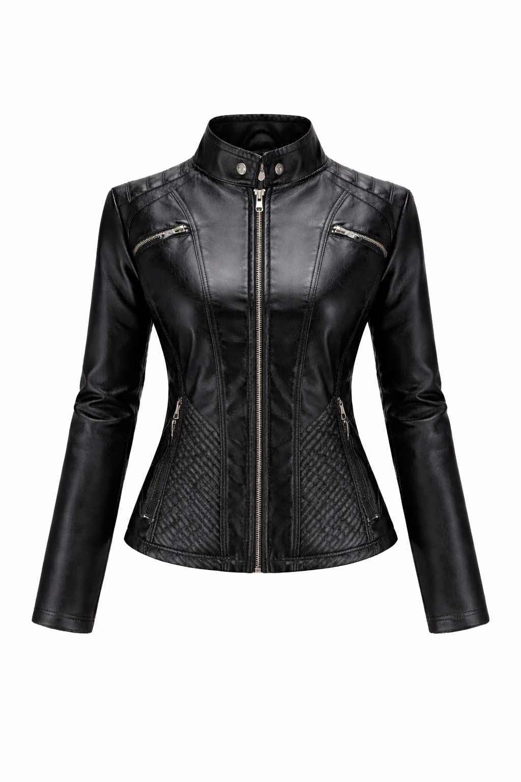 Steppjacke aus echtem Leder Damen Sentinels – Bild 15