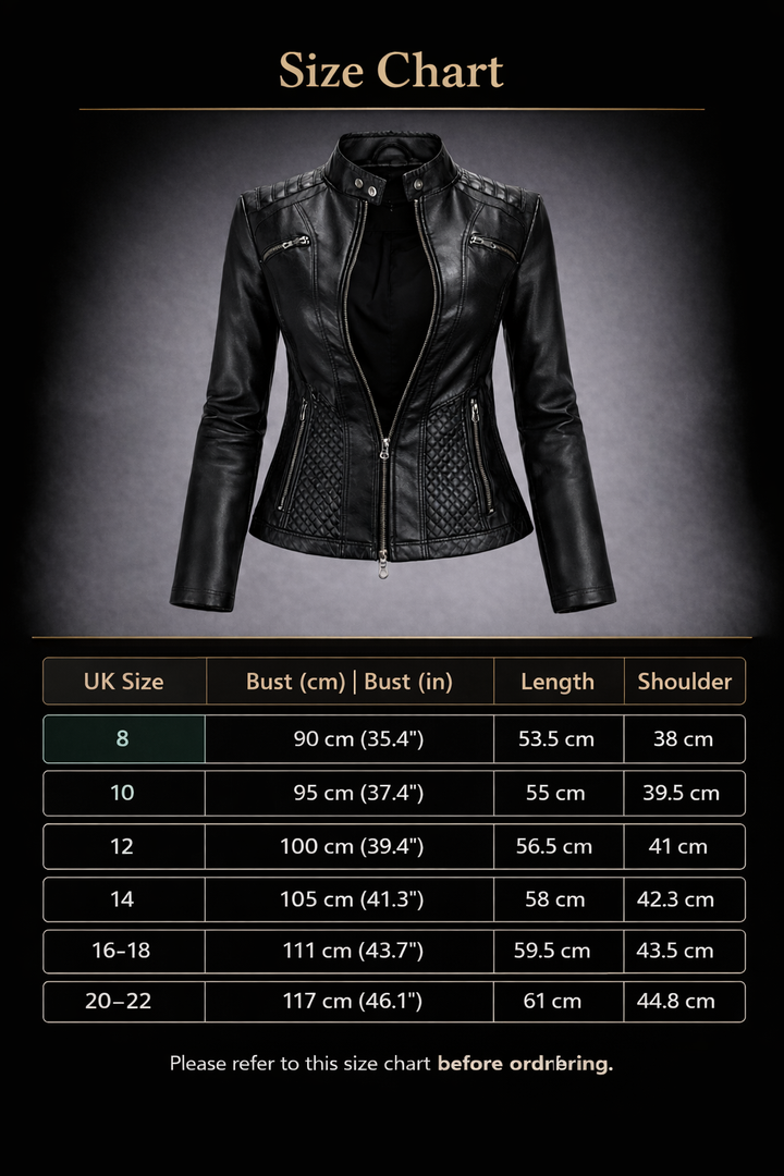 Steppjacke aus echtem Leder Damen Sentinels – Bild 19