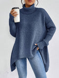 Bequemer Pullover Audrey Marineblau – Weiss Modehaus