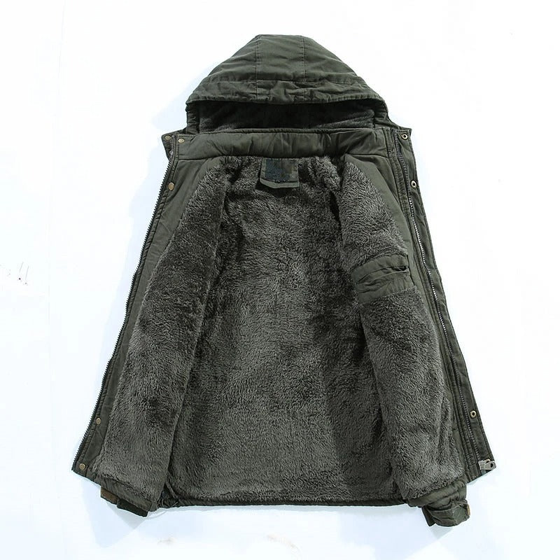 Gefütterte Sherpa Kapuzenjacke Tito – Bild 3