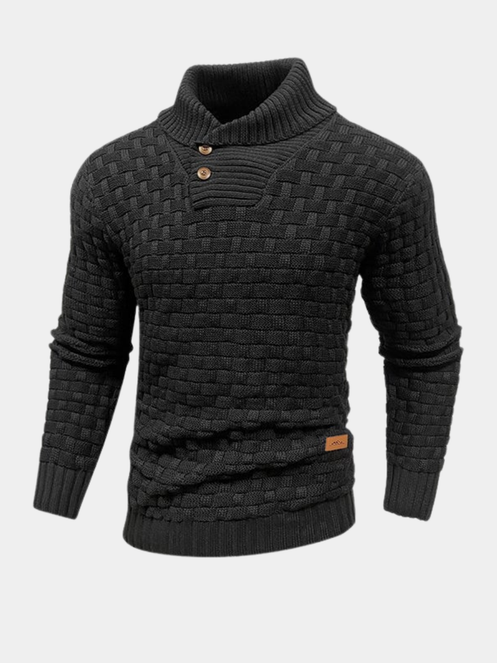 Premium Herrenpullover Osvaldo Schwarz – Weiss Modehaus