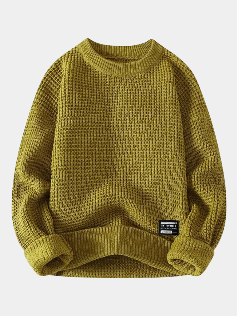 Premium Wabenstrickpullover Herren Remo Sonnenstein – Weiss Modehaus