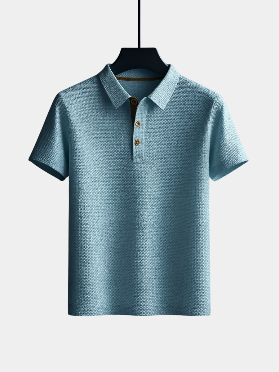 Polo Herren Brezza Domenico Himmelblau – Weiss Modehaus