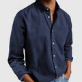 Casual Hemd Massimo Dunkelblau – Weiss Modehaus
