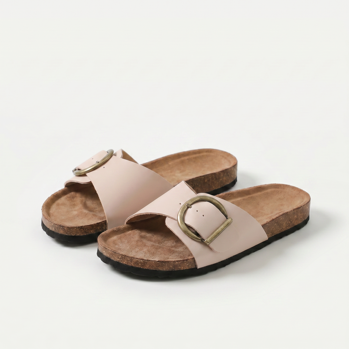 Bequeme Sandalen mit weichem Gleit-Einstieg Aurora Schwarz – Weiss Modehaus