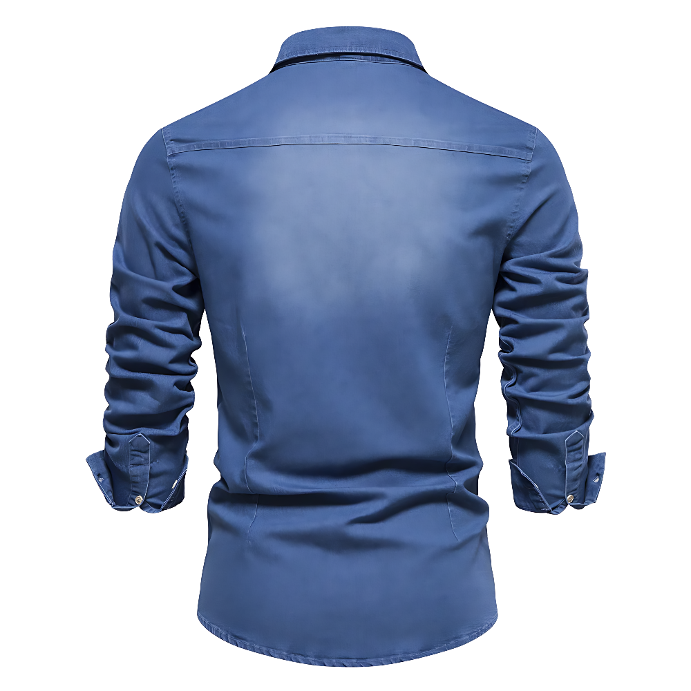 Flavio Herren-Denimhemd – Bild 7