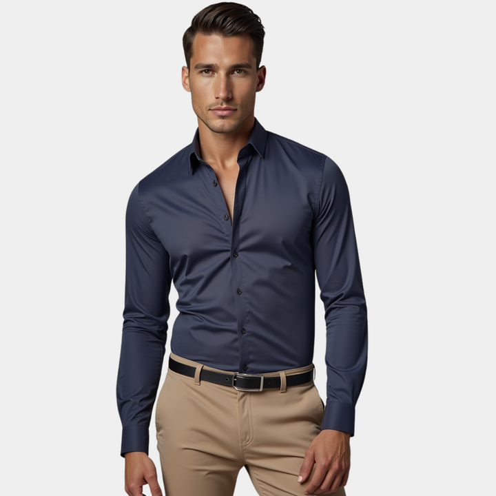Herren Hemd Faltenfrei Corrado Schwarz – Weiss Modehaus