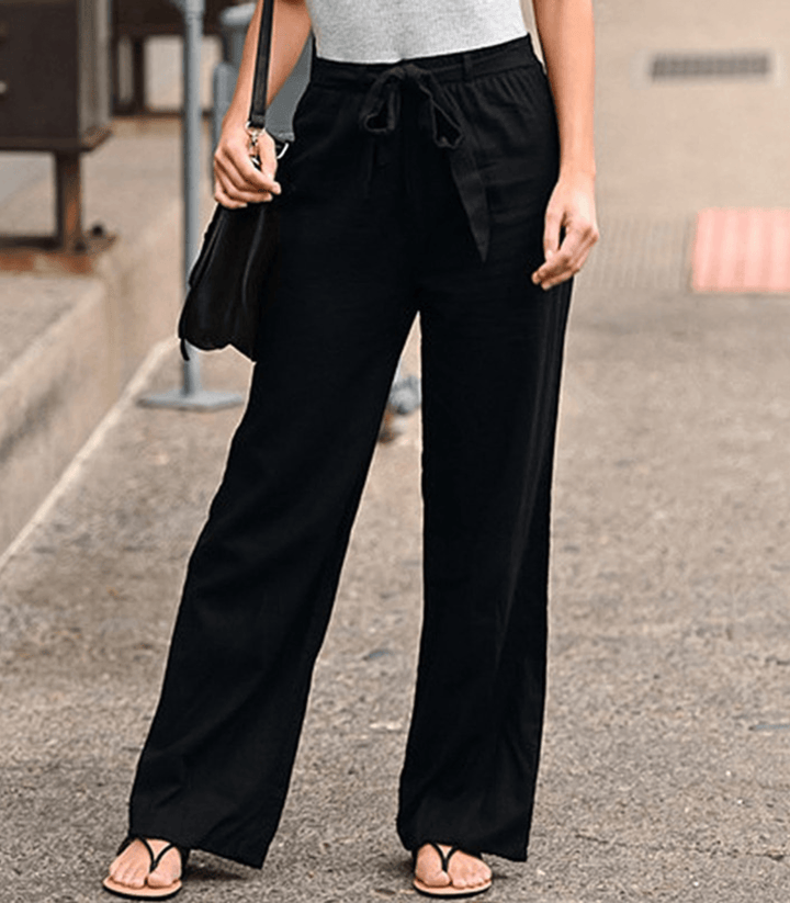 Damen Relaxhose mit Kordelzug und elastischem Bund Joleen – Bild 3