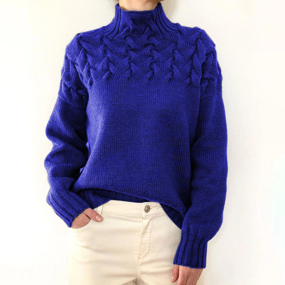Warmer Rollkragenpullover Damen Elena – Bild 3