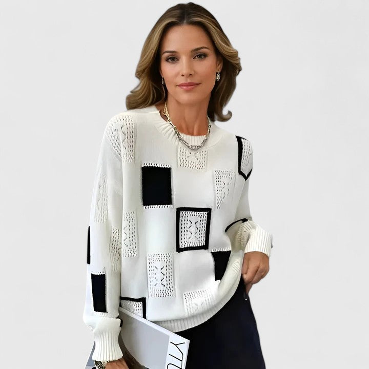 Eleganter Pullover Aymbr Weiß – Weiss Modehaus