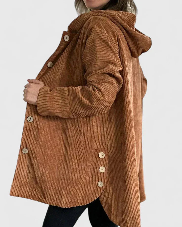 Hellbraune Cordjacke Stefania – Bild 2