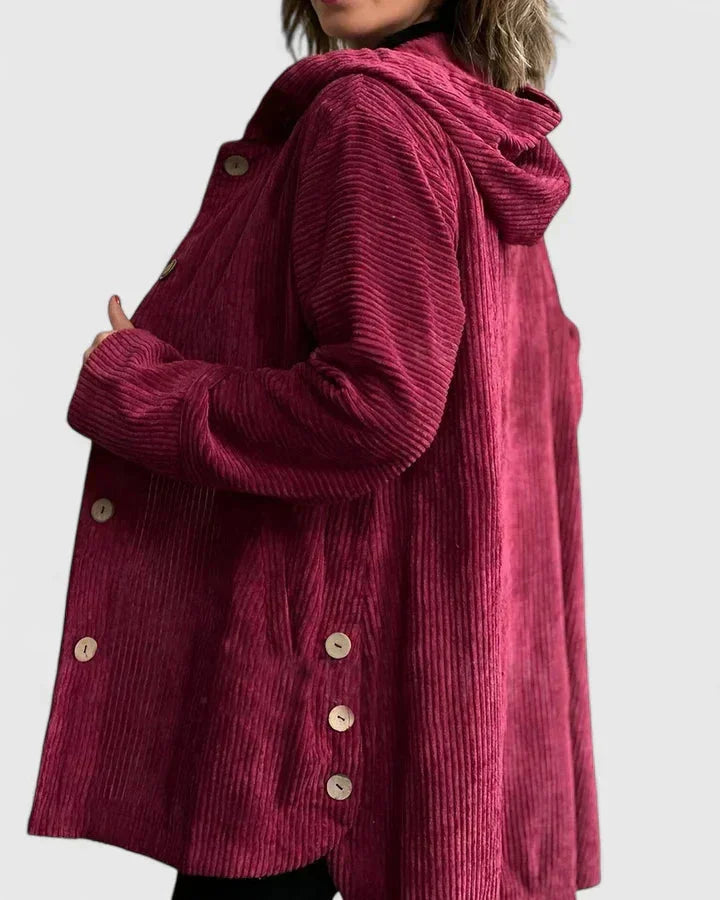 Hellbraune Cordjacke Stefania – Bild 4