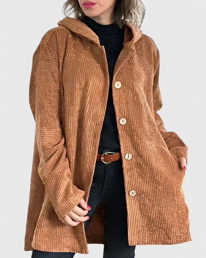 Hellbraune Cordjacke Stefania – Bild 8