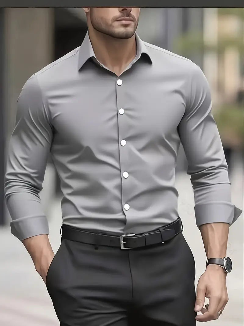 Atmungsaktive Langarmbluse Herren Valentino – Bild 6