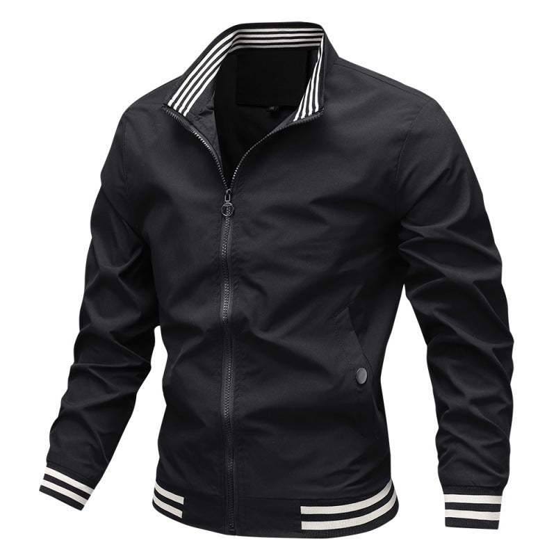 Herren Bomberjacke mit gestreiften Rändern Luca – Bild 4
