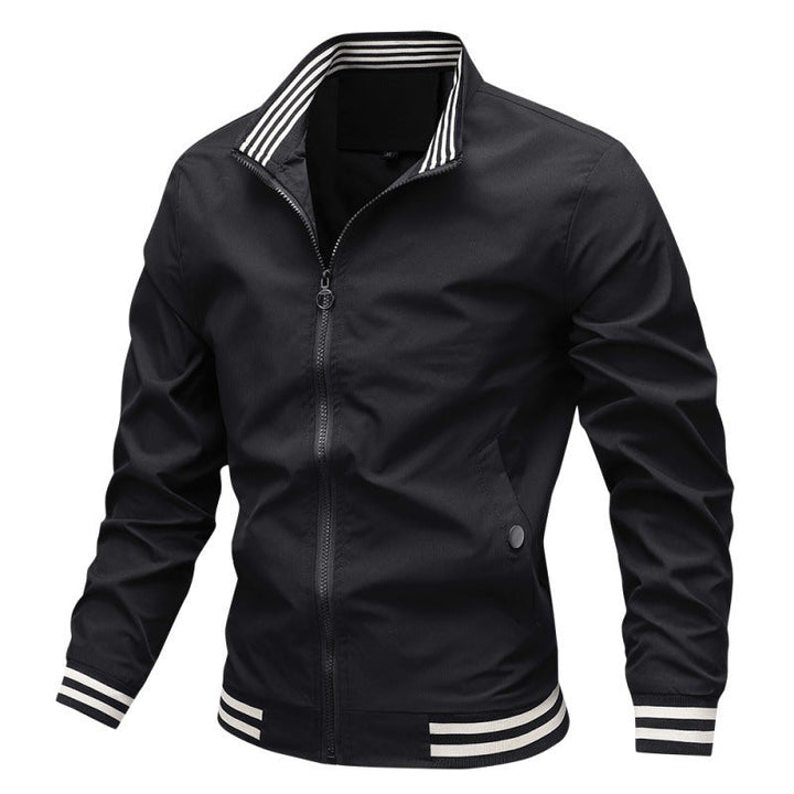 Herren Bomberjacke mit gestreiften Rändern Luca – Bild 4