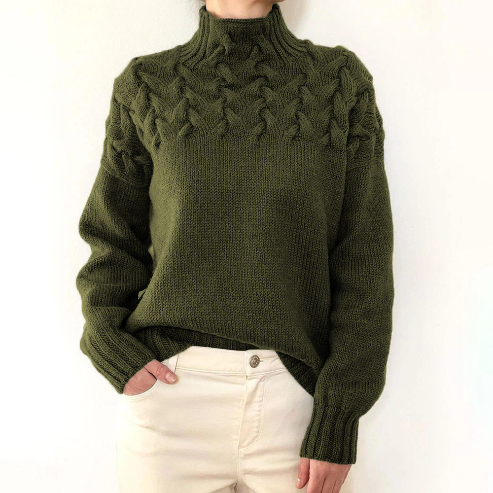 Warmer Rollkragenpullover Damen Elena – Bild 5