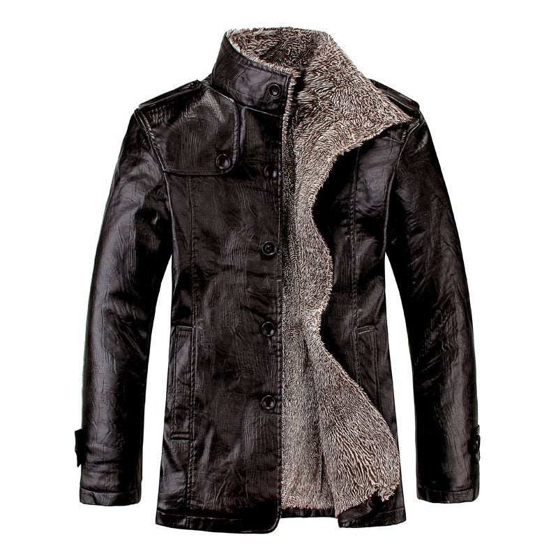 Kunstlederjacke mit Fleece Gildo – Bild 2