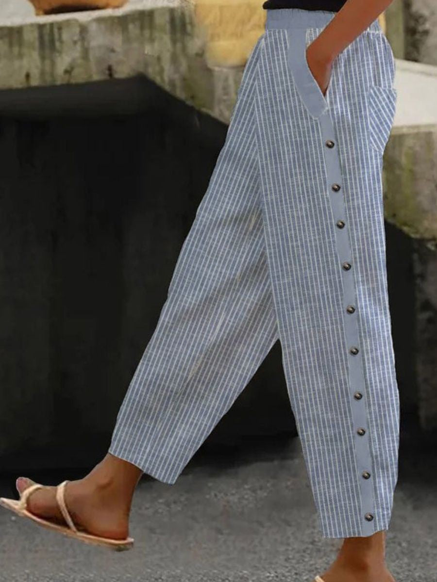 Gestreifte Knopfhose Linaya – Bild 2
