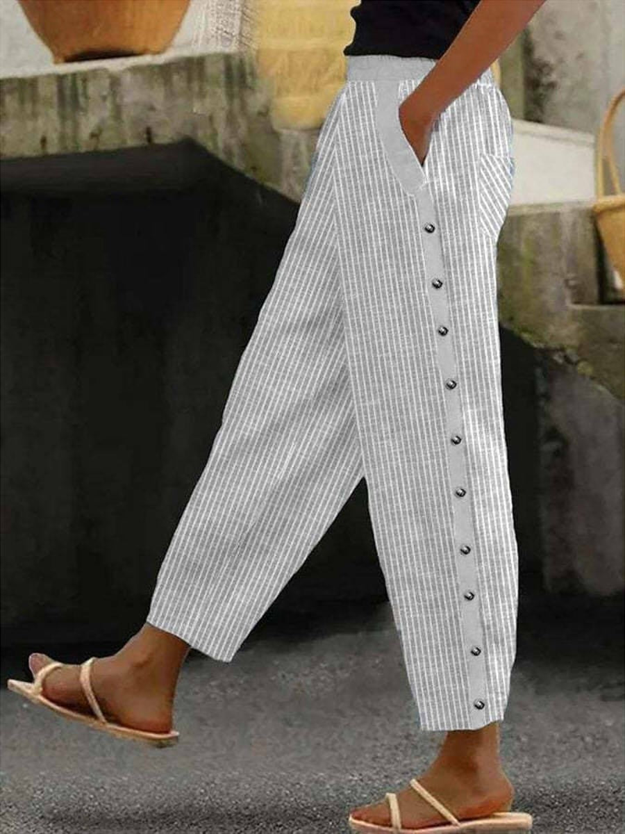 Gestreifte Knopfhose Linaya – Bild 3
