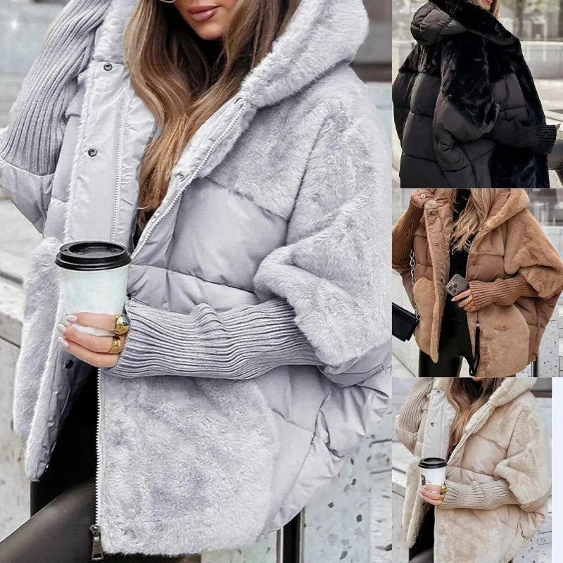 Daunenjacke mit Einsätzen aus Kunstfell Aurelia – Bild 5