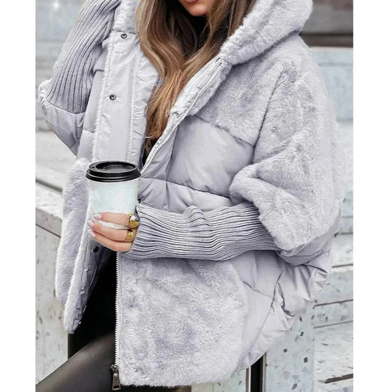 Daunenjacke mit Einsätzen aus Kunstfell Aurelia – Bild 2