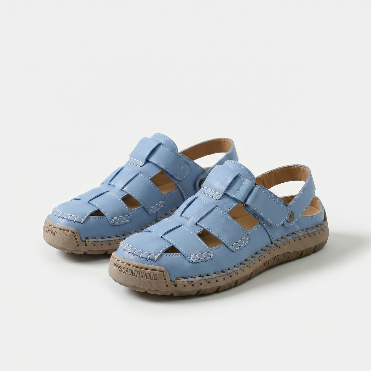 Verstellbare Komfort Sandalen Elina Rosa – Weiss Modehaus