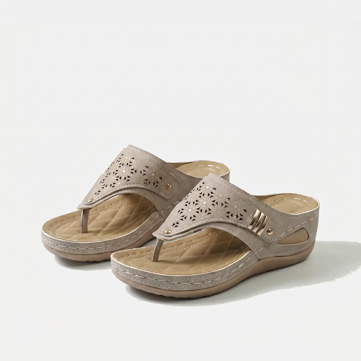 Keil-Zehensandalen für Dame Élodie – Bild 10