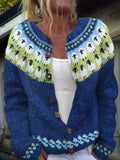 Isländische Strickjacke in lebhaften Farben Damen Estrella – Bild 3