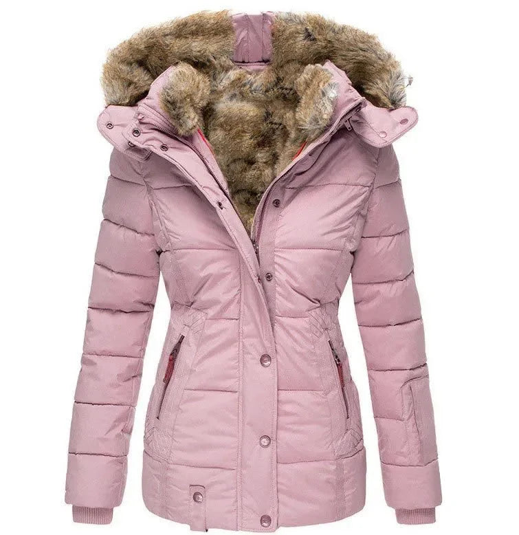 Daunenjacke mit gefütterter Kapuze aus Fell Alba – Bild 6
