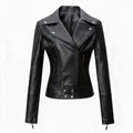Flame Echtlederjacke Damen Schwarz – Weiss Modehaus